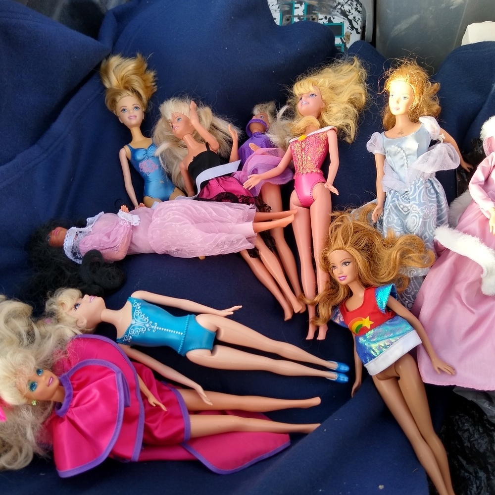 Barbies and accessories